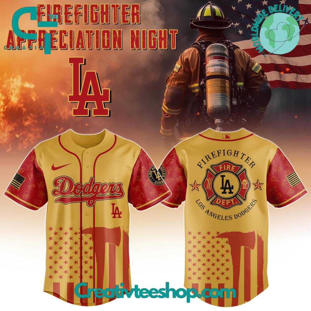 Los Angeles Dodgers X Firefighter Appreciation Night 2025 Special Baseball Jersey