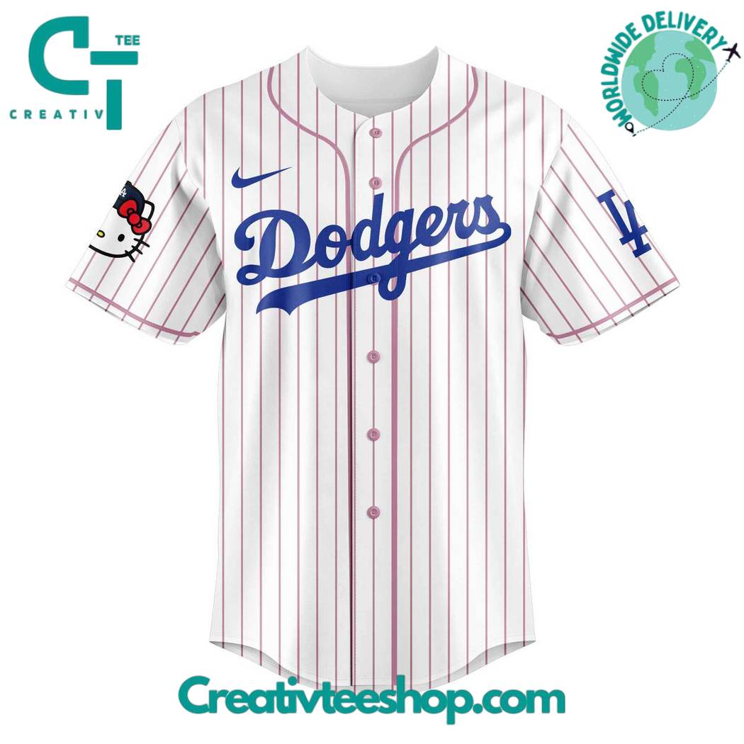 Los Angeles Dodgers X Hello Kitty Night Stripes Jersey - Image 2