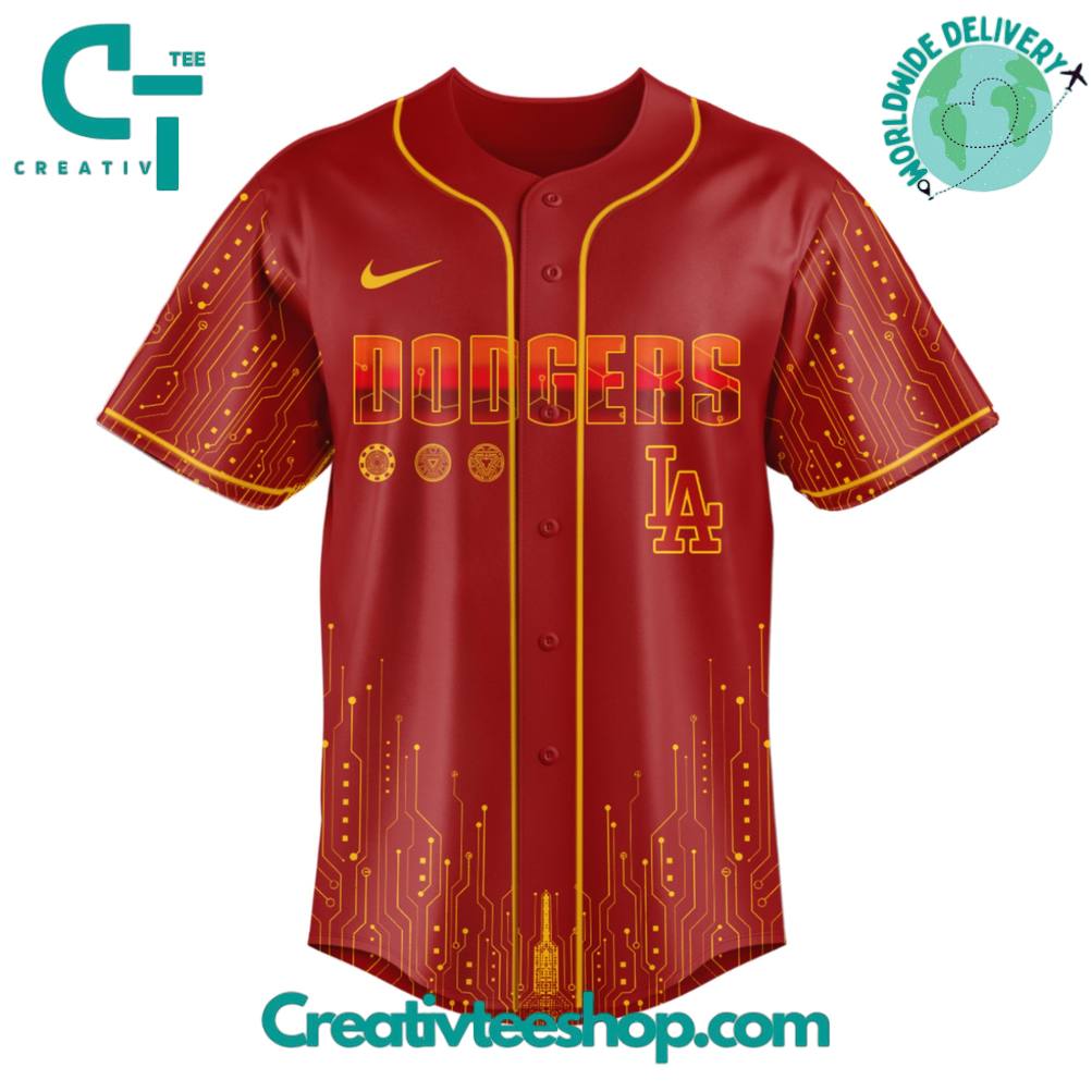 Los Angeles Dodgers X Iron Man Game Night Special Edition Baseball Jersey - Image 2