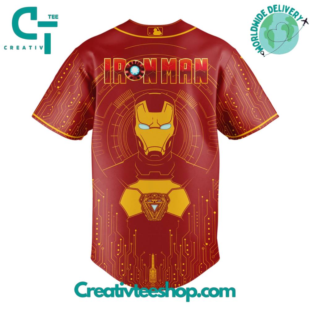 Los Angeles Dodgers X Iron Man Game Night Special Edition Baseball Jersey - Image 3
