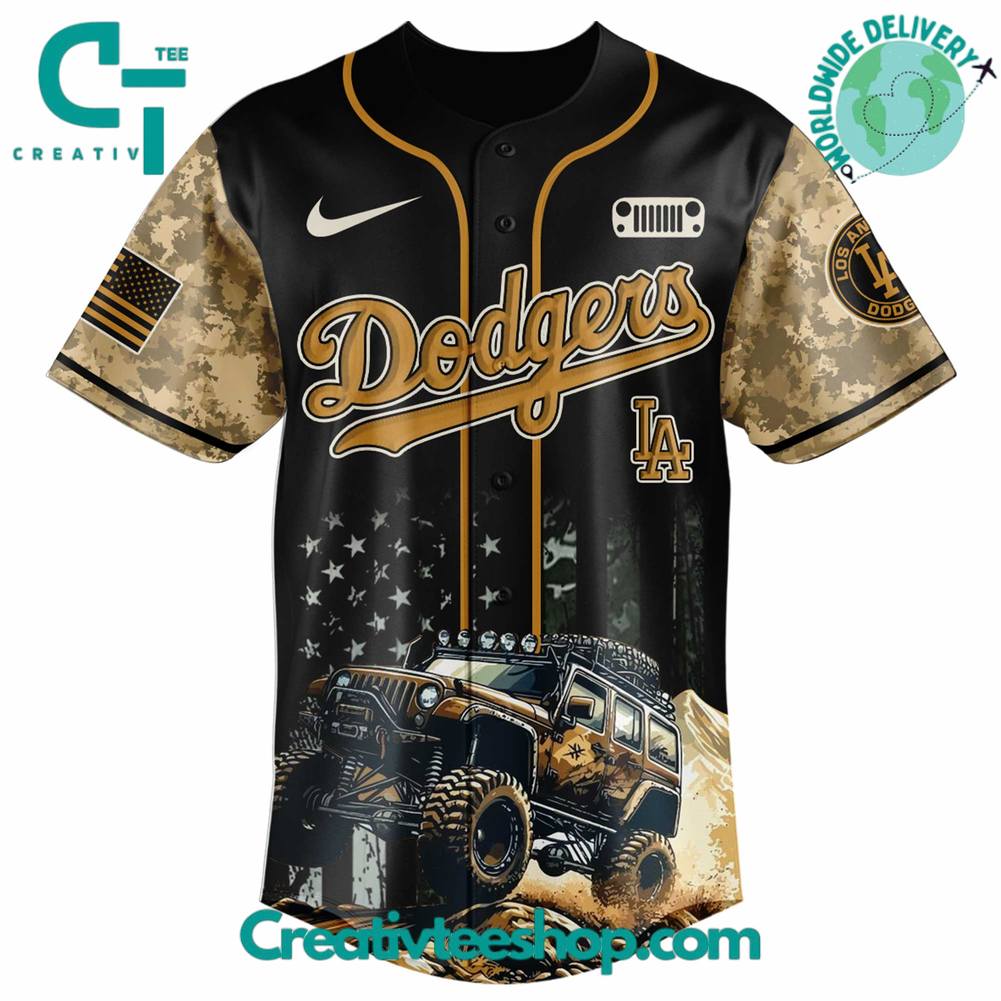 Los Angeles Dodgers X Jeep Life Limited Edition Baseball Jersey - Image 2