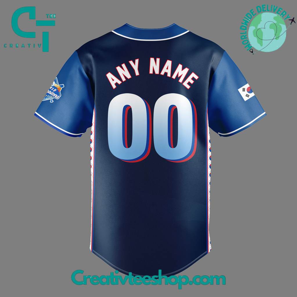 Los Angeles Dodgers X Korean Heritage Night 2025 Special Baseball Jersey - Image 3