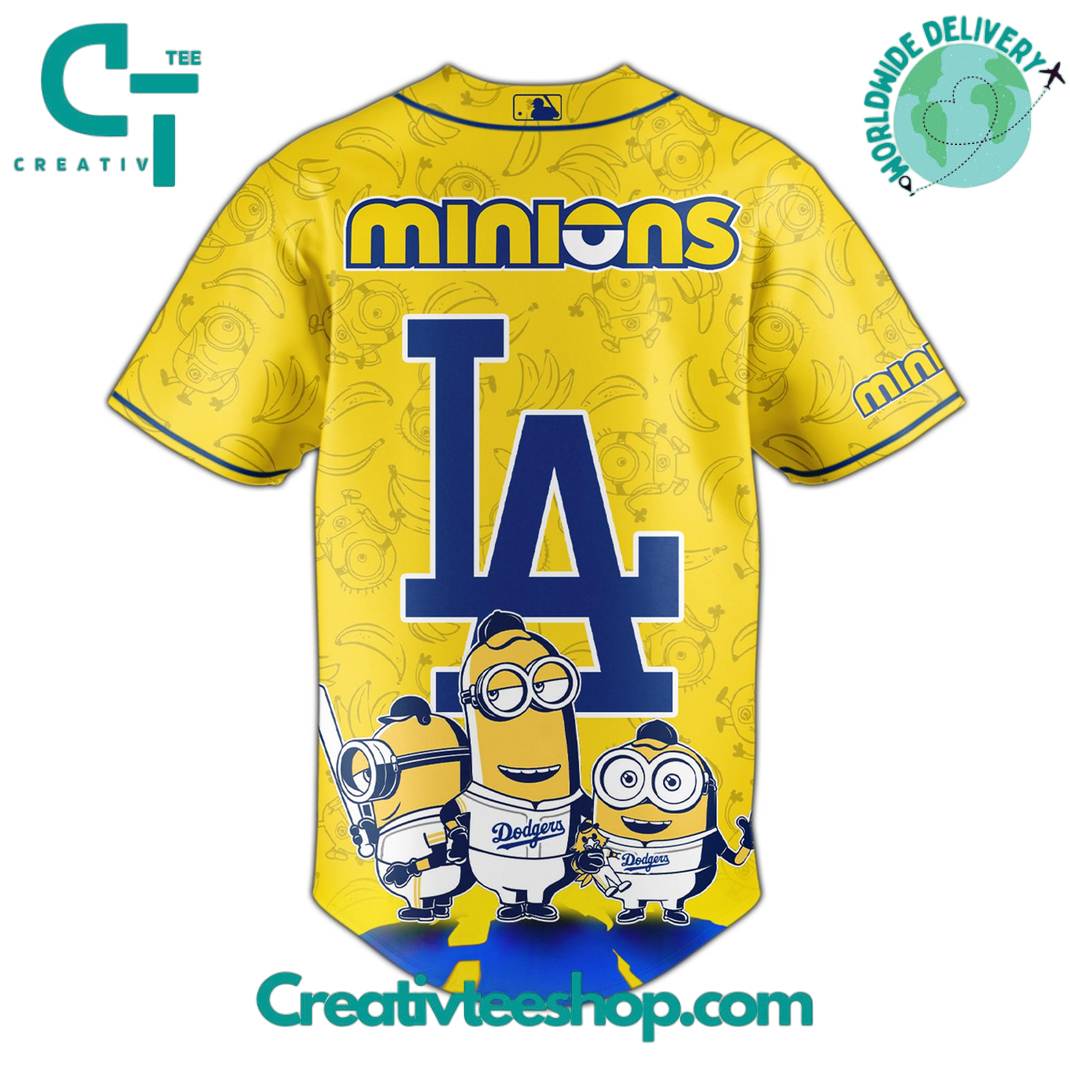 Los Angeles Dodgers X Minions Exclusive Baseball Jersey - Image 3