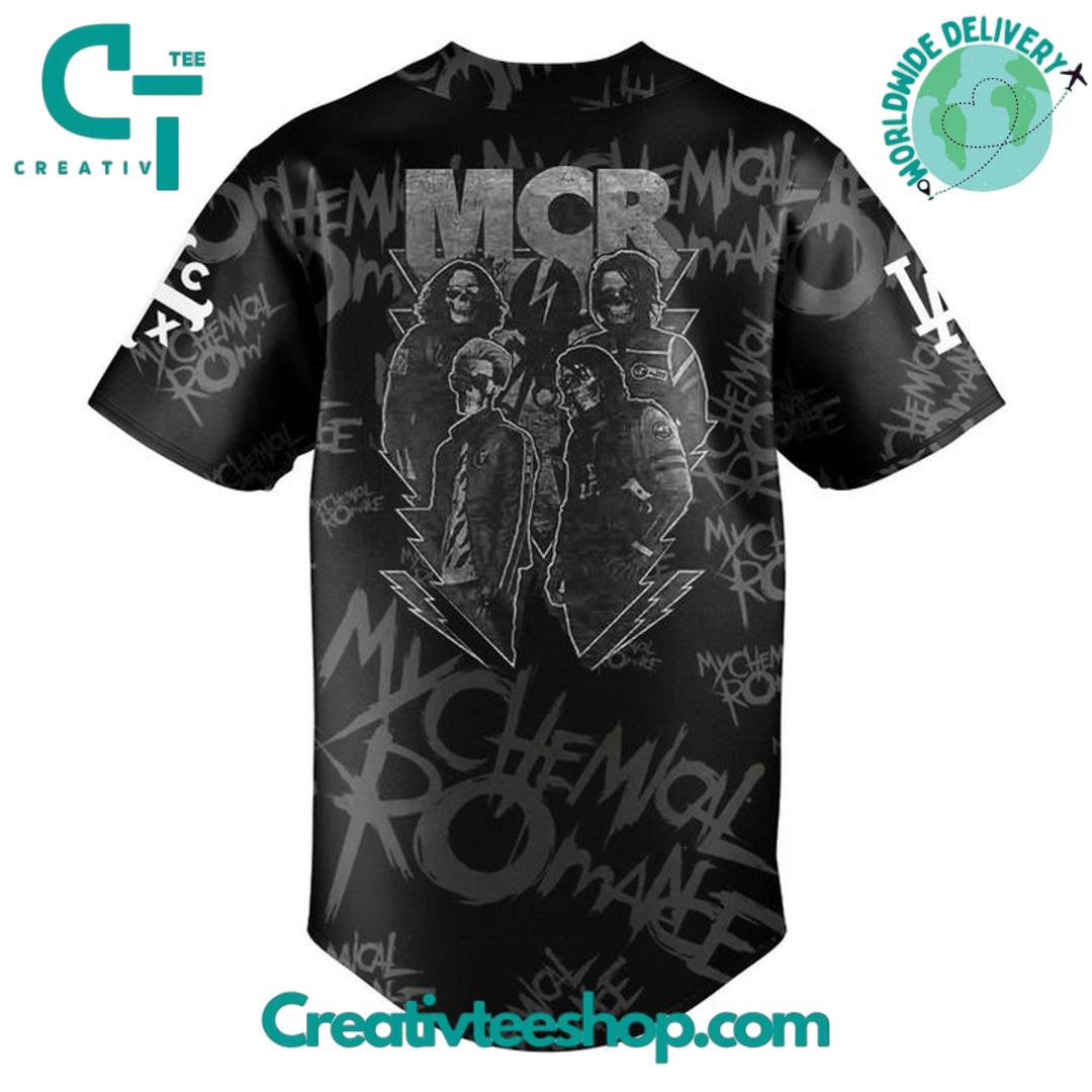 Los Angeles Dodgers X My Chemical Romance Concert Special Baseball Jesey - Image 3