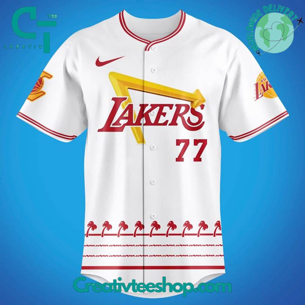 Los Angeles Lakers City Edition X In-N-Out Burger Special Baseball Jersey - Image 2
