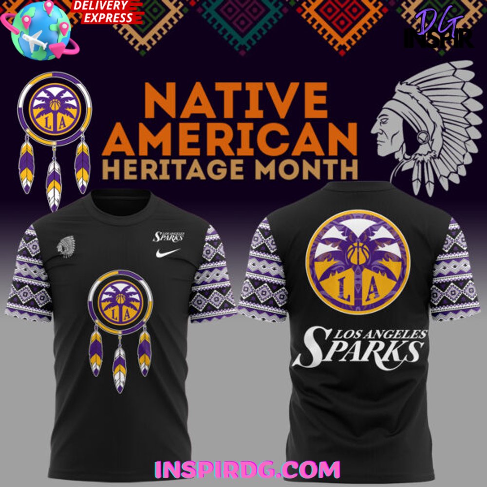 Los Angeles Sparks Native American Heritage Month 2025 T-Shirt
