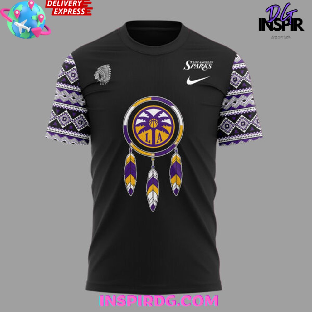 Los Angeles Sparks Native American Heritage Month 2025 T-Shirt - Image 2