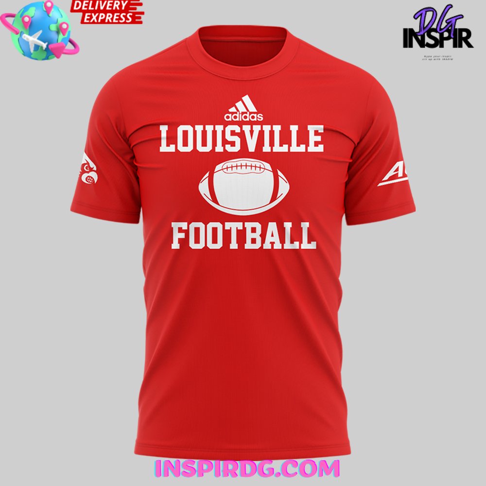 Louisville Cardinals Football 2024 Red T-Shirt - Image 2