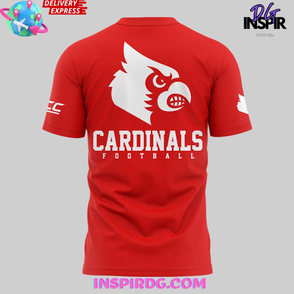 Louisville Cardinals Football 2024 Red T-Shirt - Image 3