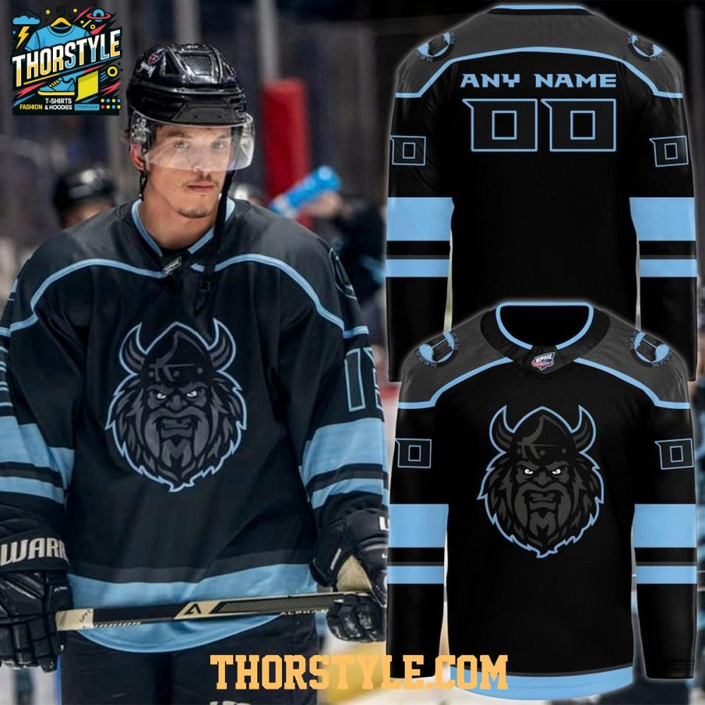Macon Mayhem 2026 Blackout Night Personalized Hockey Jersey