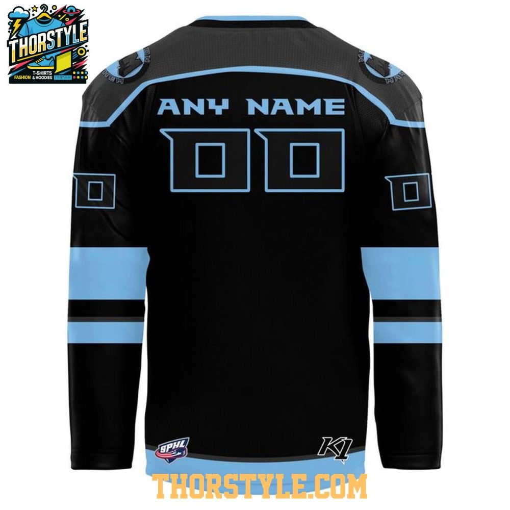 Macon Mayhem 2026 Blackout Night Personalized Hockey Jersey - Image 3