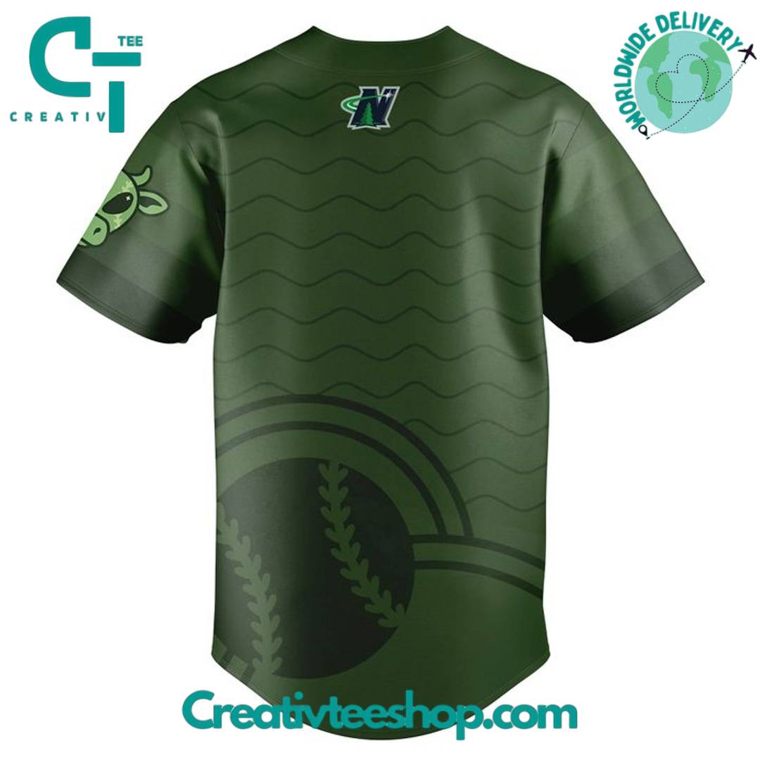 Madison Mallards Space Cows Special Green Baseball Jersey - Image 3