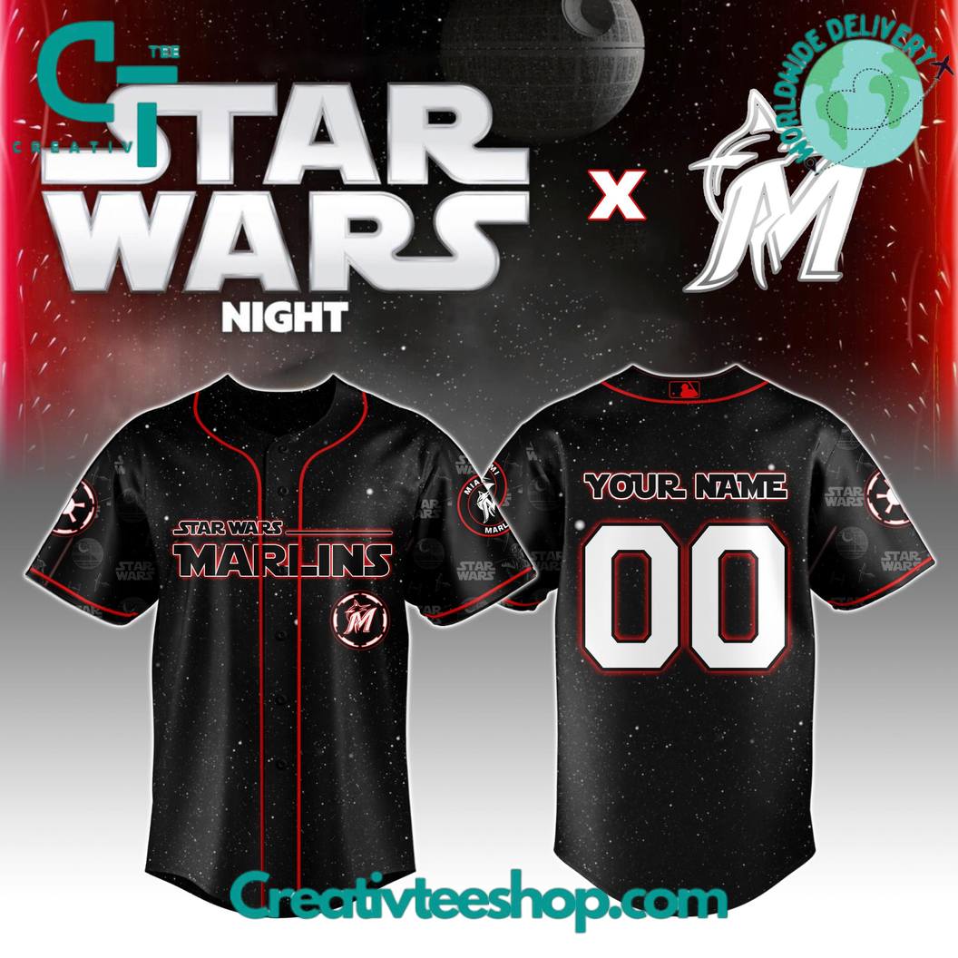 Miami Marlins Mlb X Star Wars Night 2025 Special Edition Baseball Jersey - Image 4