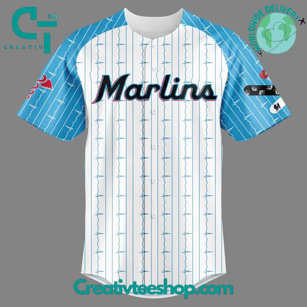 Miami Marlins X 2025 Nurse Appreciation Night Baseball Jersey - Image 2