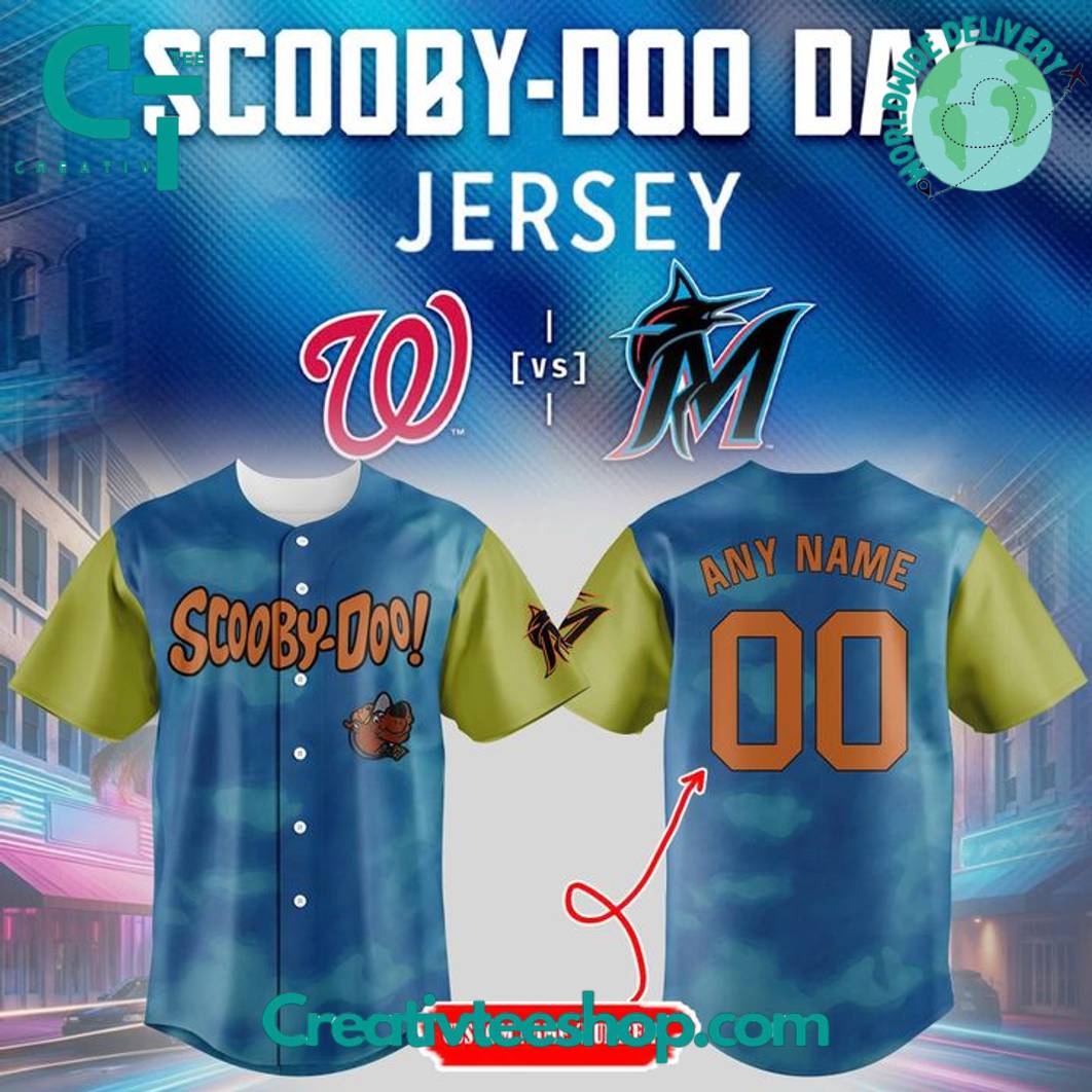 Miami Marlins X 2025 Scooby-Doo Day Baseball Jersey