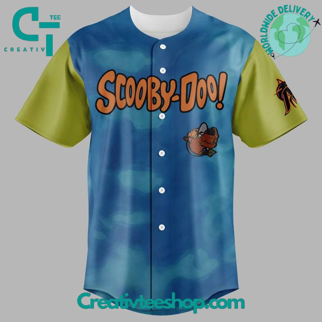 Miami Marlins X 2025 Scooby-Doo Day Baseball Jersey - Image 2