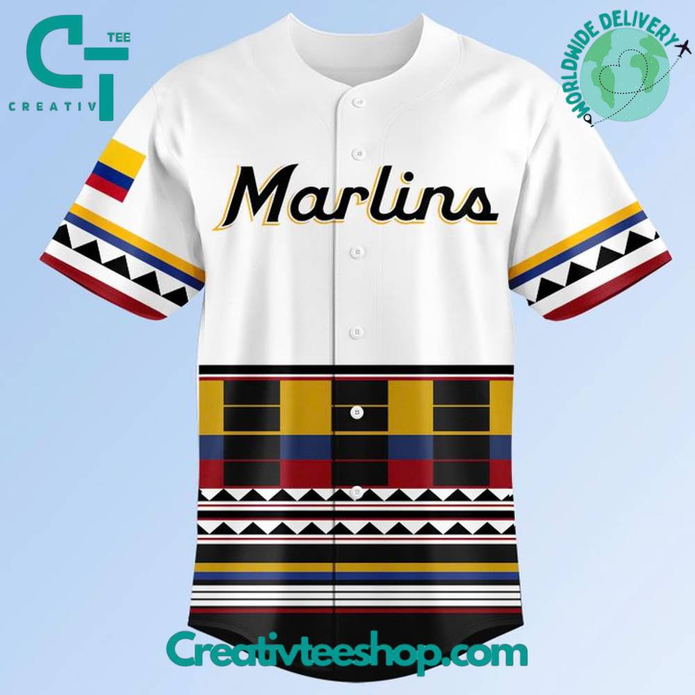 Miami Marlins X Colombian Heritage Night 2025 Baseball Jersey - Image 2