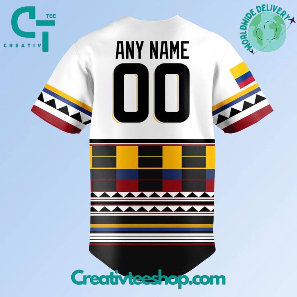 Miami Marlins X Colombian Heritage Night 2025 Baseball Jersey - Image 3