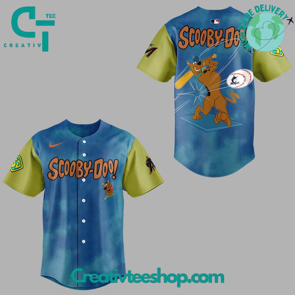 Miami Marlins X Scooby Doo Night Special Baseball Jersey - Image 2