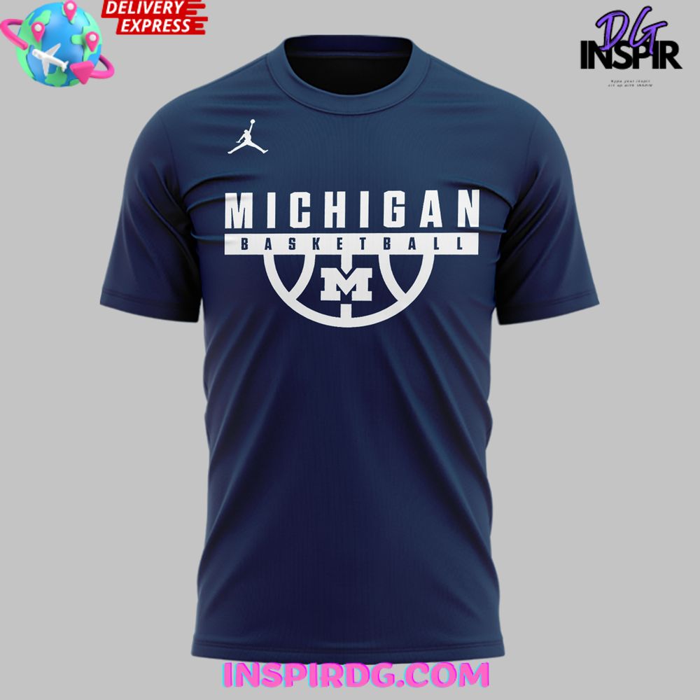 Michigan Wolverines Basketball Don'T Ever Give Up T-Shirt - Image 2