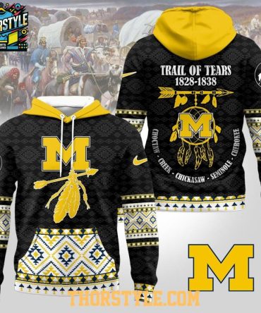 Michigan Wolverines Native American Awareness Trail Of Tears 2025 Ncaa Hoodie