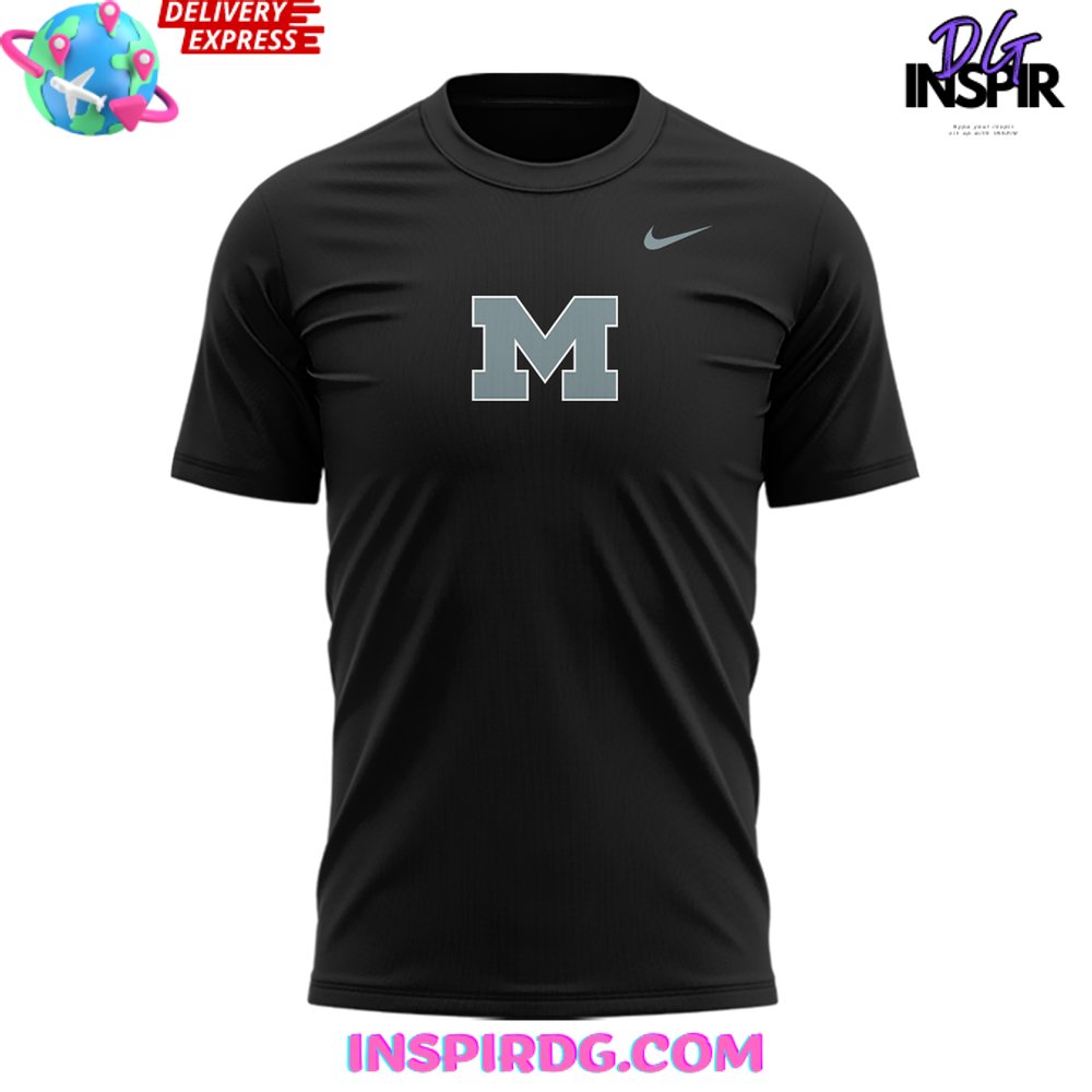 Michigan Wolverines Nike Performance Black T-Shirt - Image 2