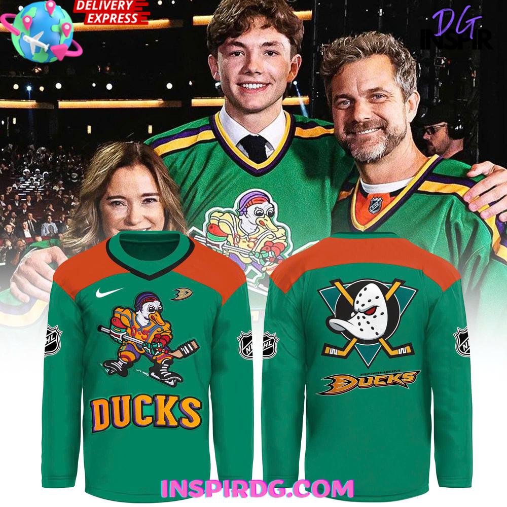 Mighty Ducks Retro Special Edition Green Shirt - Image 4