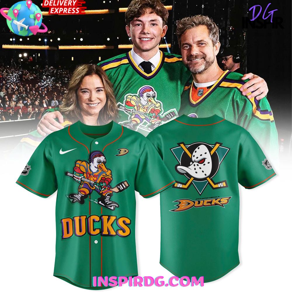 Mighty Ducks Retro Special Edition Green Shirt - Image 2