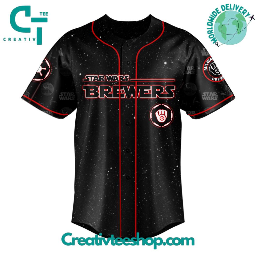Milwaukee Brewers Mlb X Star Wars Night 2025 Special Edition Baseball Jersey - Image 2