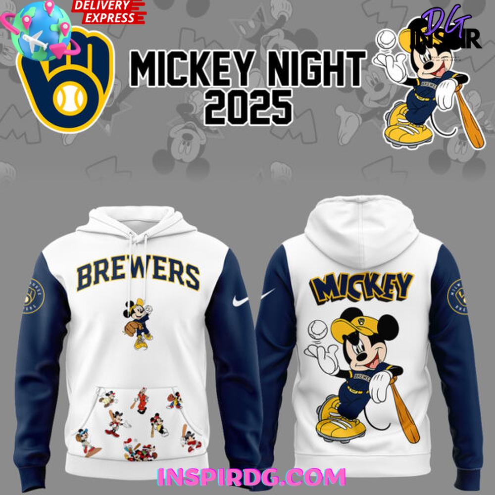 Milwaukee Brewers Mickey Mouse Night 2025 Shirt Collection - Image 3