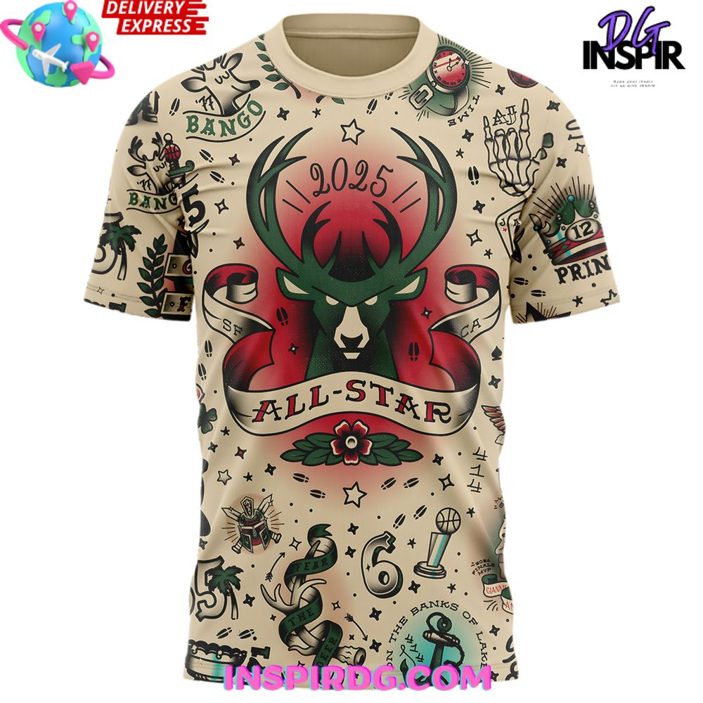 Milwaukee Bucks All-Star 2025 Special T-Shirt - Image 2