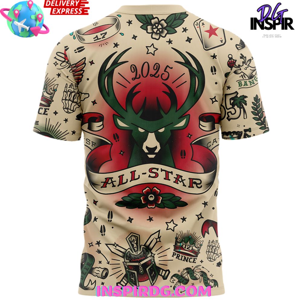 Milwaukee Bucks All-Star 2025 Special T-Shirt - Image 3
