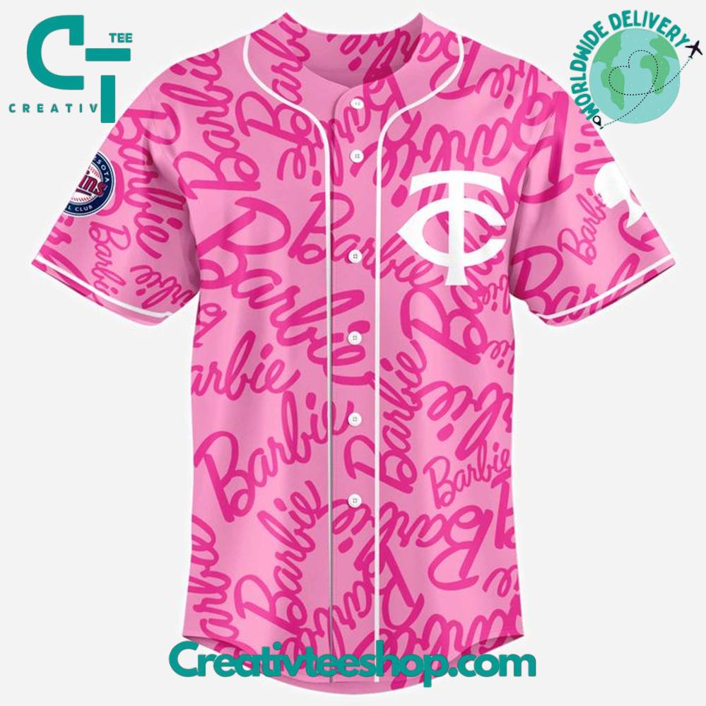 Minnesota Twins Barbie Night 2025 Special Baseball Jersey - Image 2