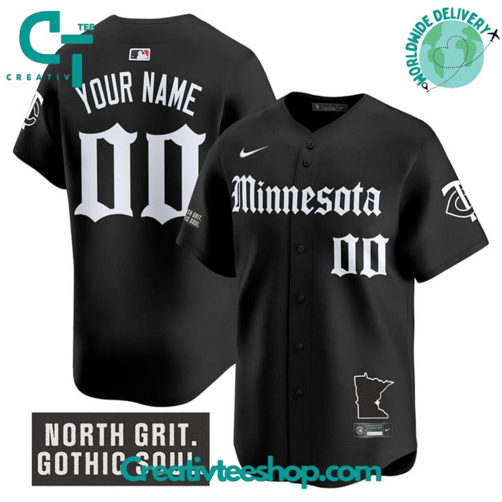 Minnesota Twins Gothic North Edition North Grit Gothic Soul Special Baseball Jersey