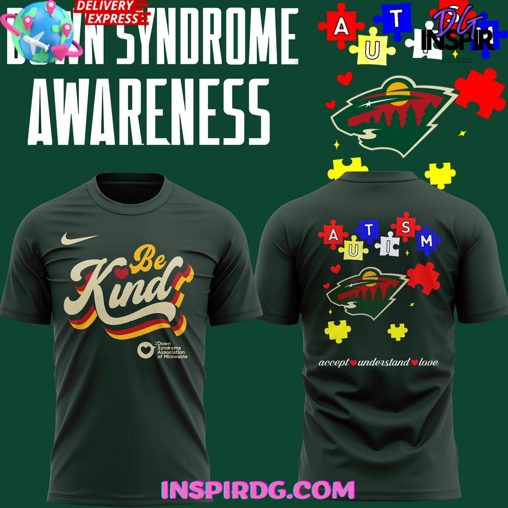 Minnesota Wild Down Syndrome Awareness 2025 T-Shirt