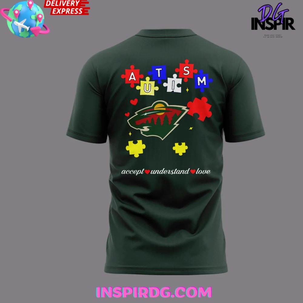 Minnesota Wild Down Syndrome Awareness 2025 T-Shirt - Image 3