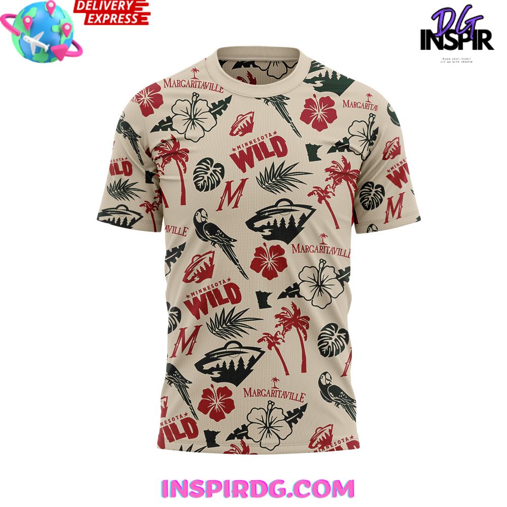 Minnesota Wild Margaritaville 2025 T-Shirt - Image 2
