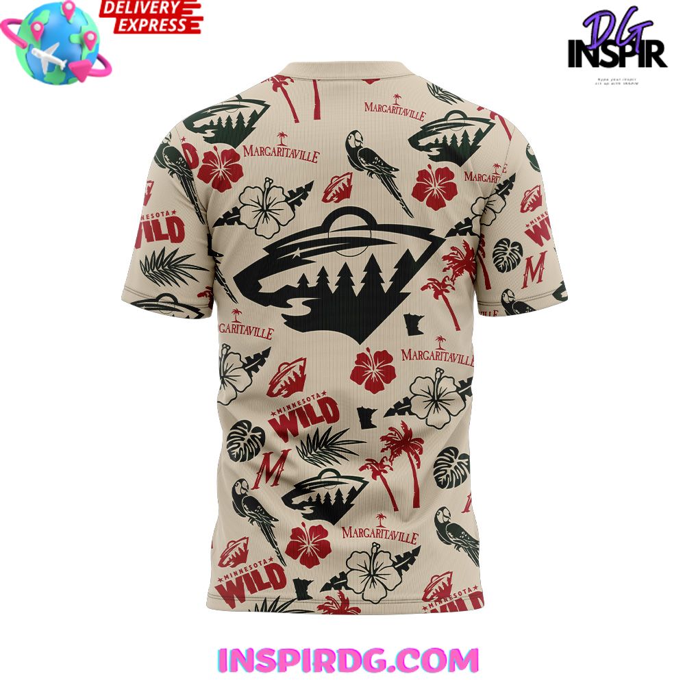 Minnesota Wild Margaritaville 2025 T-Shirt - Image 3