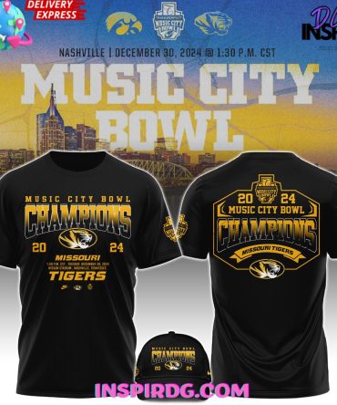 Missouri Tigers Ncaa Music City Bowl Champions 2024 T-Shirt