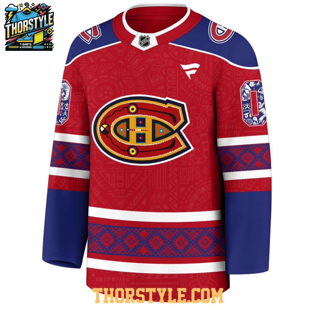 Montreal Canadiens Indigenous People Holiday 2025 Personalized Hockey Jersey - Image 2