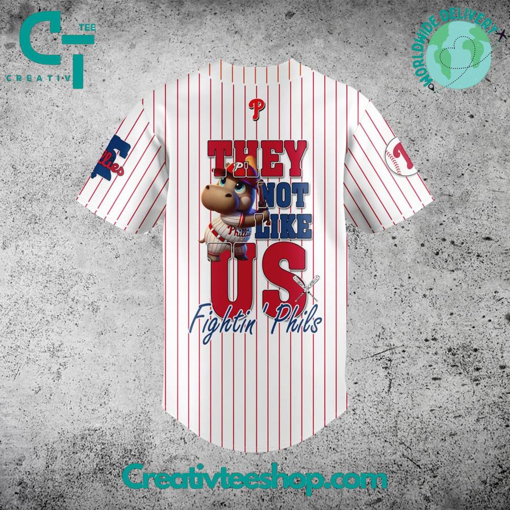 Moo Deng X Philadelphia Phillies Baseball Jersey - Image 3