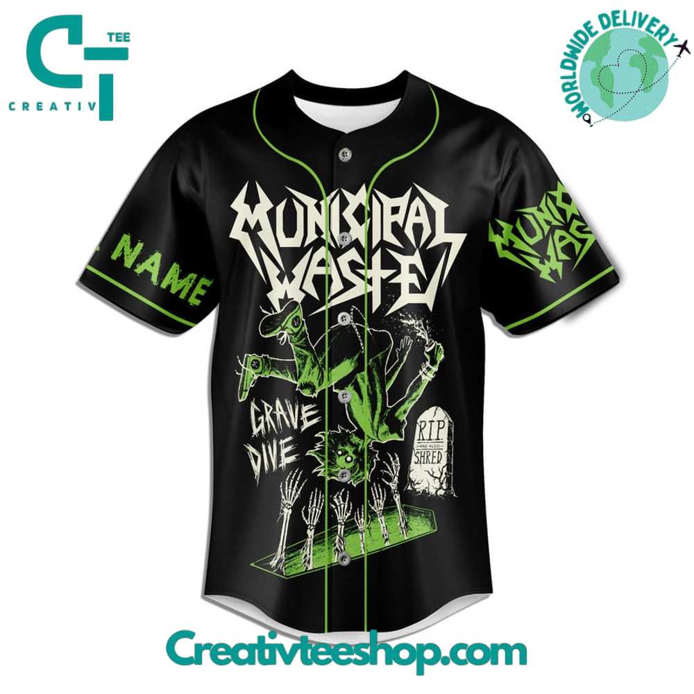 Municipal Waste Custom Name Baseball Jersey - Image 2