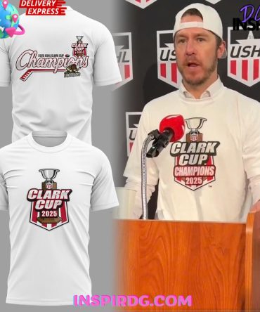Muskegon Lumberjacks 2025 Ushl Clark Cup Performance White T-Shirt