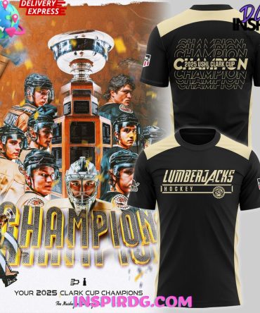 Muskegon Lumberjacks 2025 Ushl Clark Cup Special T-Shirt