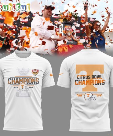 Ncaa Tennessee Volunteers Football 2024 Citrus Bowl Champs T Shirt