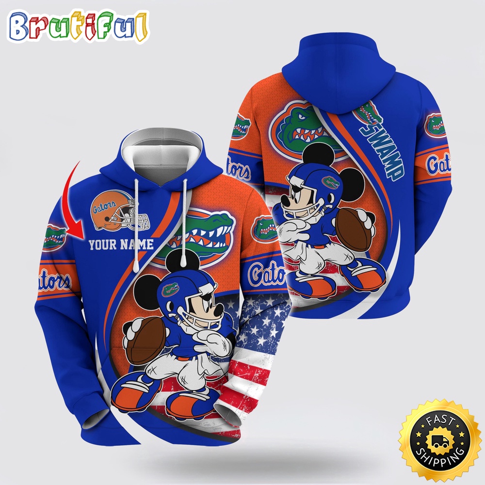 Ncaa Florida Gators Hoodie Mickey Mouse 100 Year Anniversary