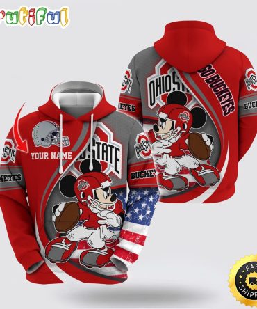 Ncaa Ohio State Buckeyes Hoodie Mickey Mouse 100 Year Anniversary