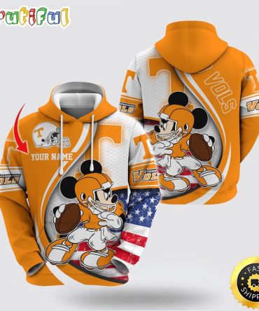 Ncaa Tennessee Volunteers Hoodie Mickey Mouse 100 Year Anniversary