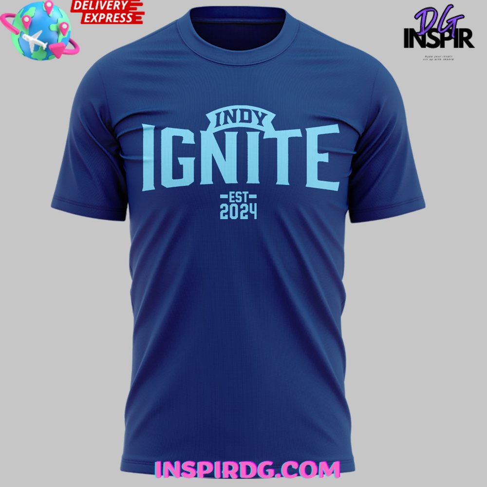 Indy Ignite Pro Volleyball 2024 Blue T-Shirt - Image 3