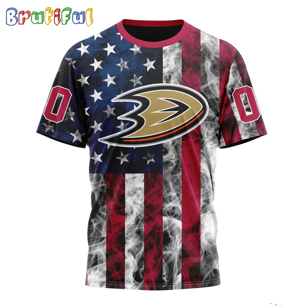Nhl Anaheim Ducks Happy Independence Day The 4Th Of July 3D T Shirt